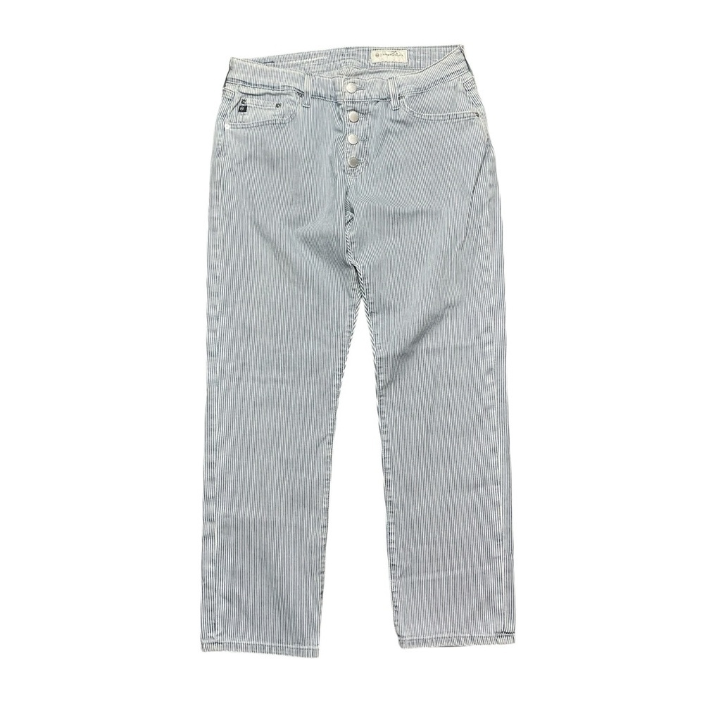 Ag Adriano Goldschmied Pale Blue Straight-Leg Jeans